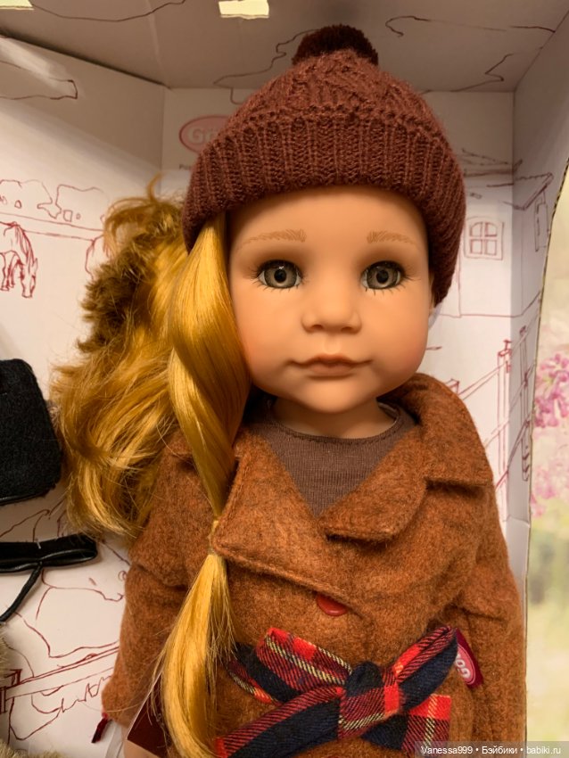 Рыженькая Ханна с собачкой 2018 г. от Gotz (Готц).Новая (фото 2)