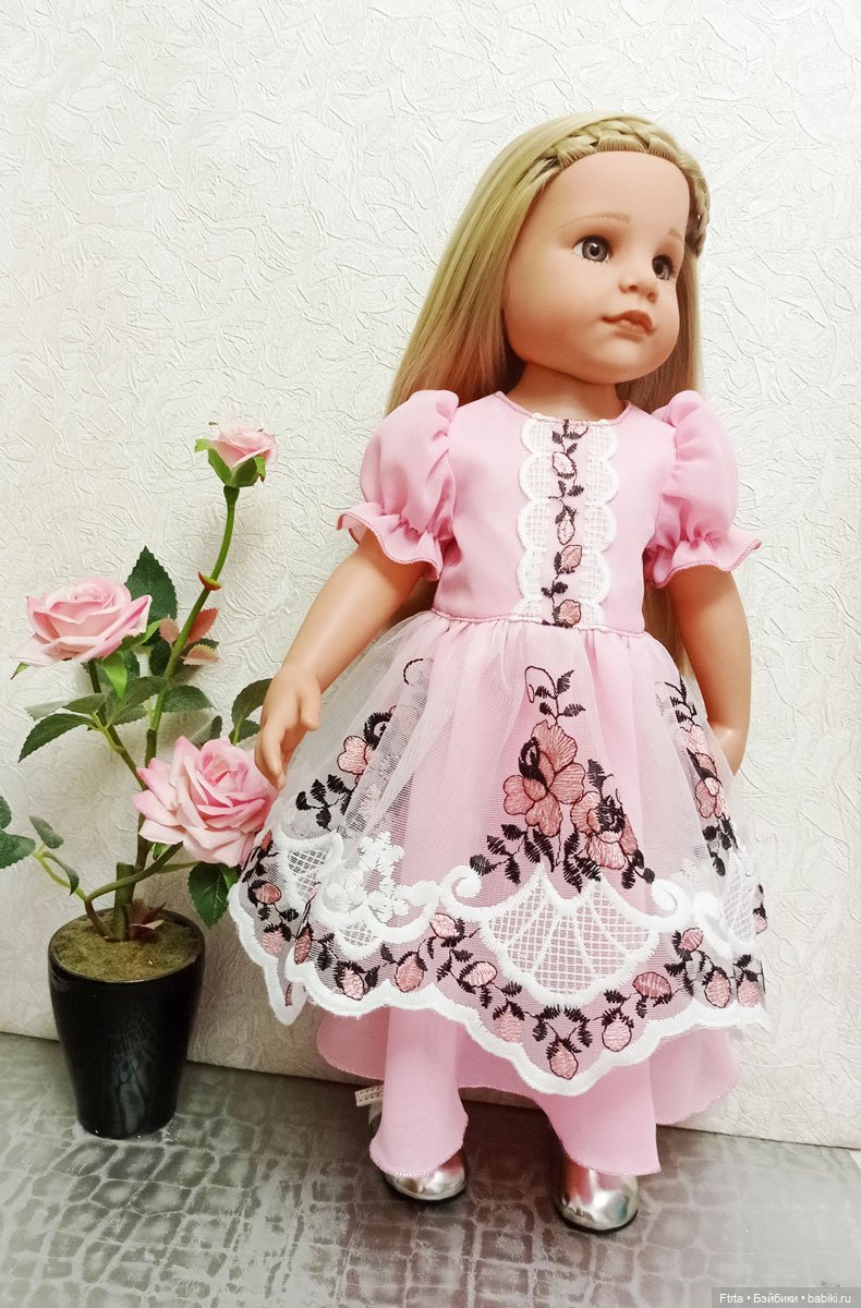 Комплект " Розовый наряд" для кукол Готц и других схожих по размеру (фото 2)