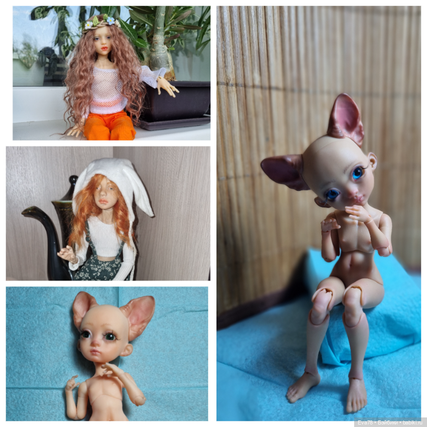 Мейк,блаш и парики для кукол бжд (bjd) (фото 2)