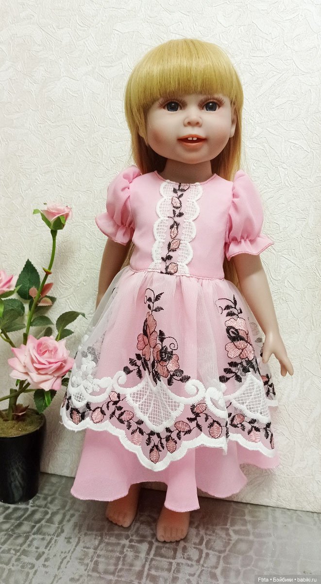 Комплект " Розовый наряд" для кукол Готц и других схожих по размеру (фото 5)