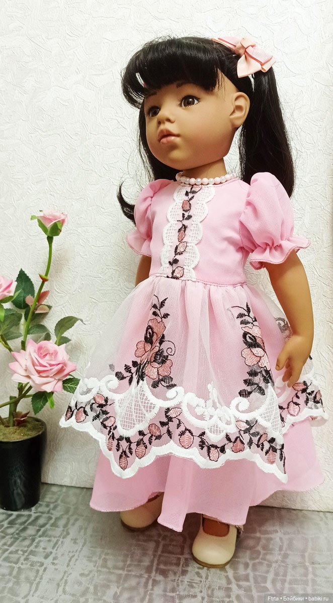 Комплект " Розовый наряд" для кукол Готц и других схожих по размеру (фото 4)