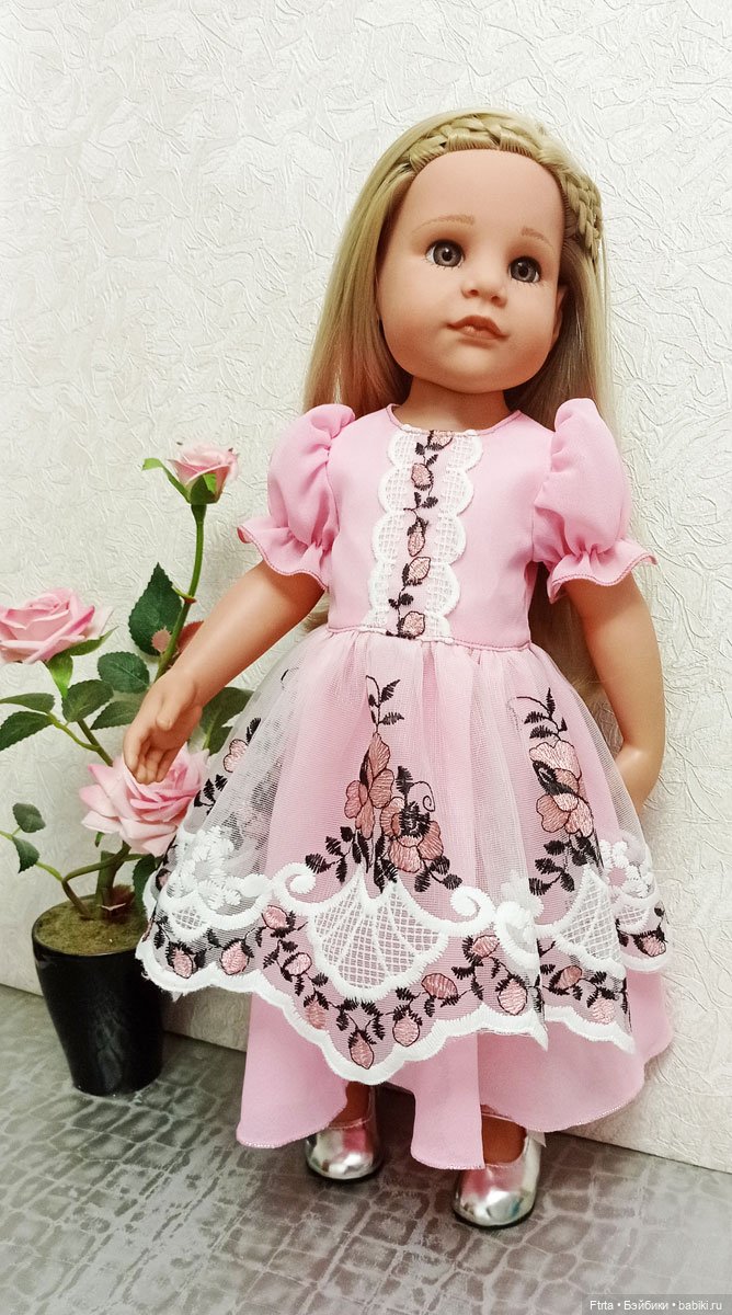 Комплект " Розовый наряд" для кукол Готц и других схожих по размеру