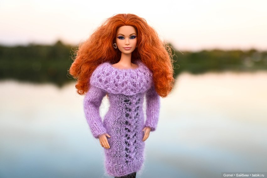 Платье из итальянского мохера для Барби (фото 5)