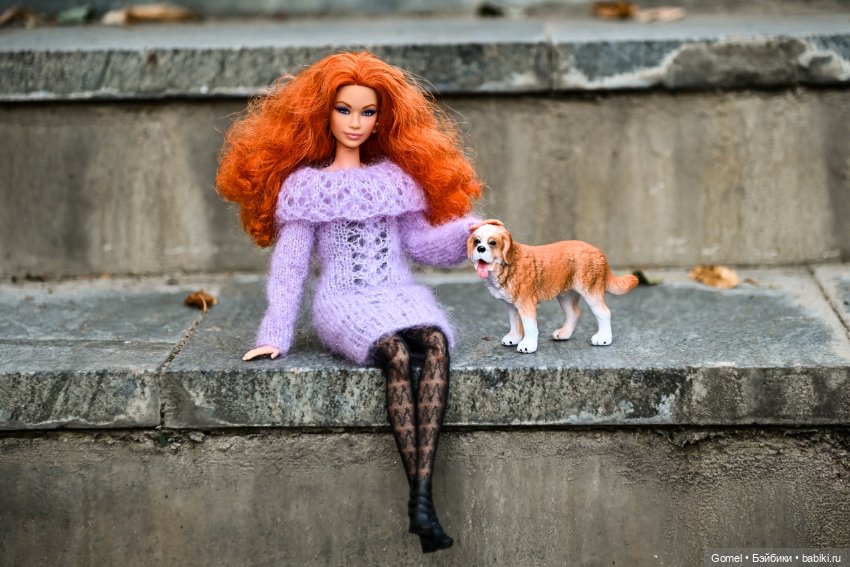 Платье из итальянского мохера для Барби (фото 6)