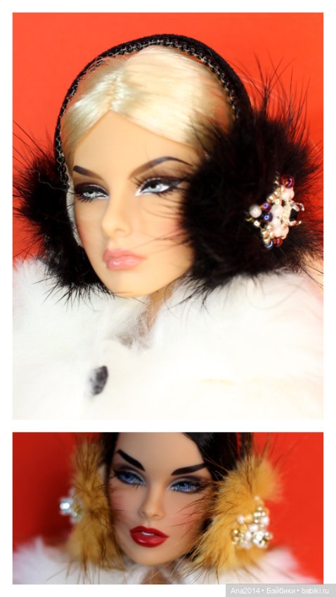 Меховые наушники для 1/6 — Аксессуары для BJD (фото 6)