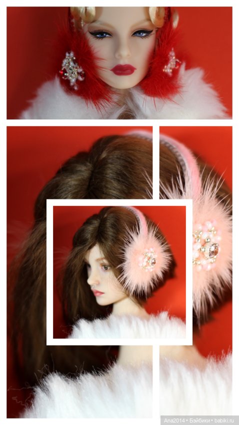 Меховые наушники для 1/6 — Аксессуары для BJD (фото 5)