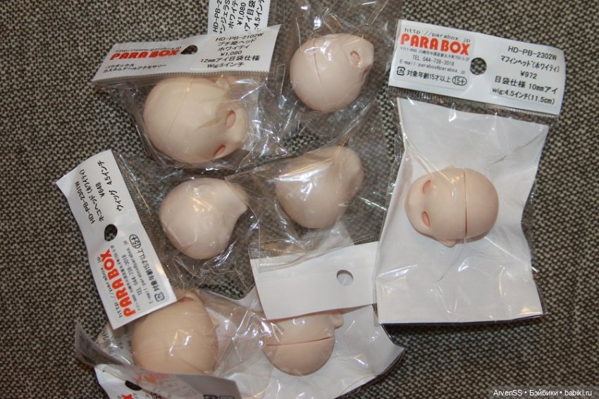 Головы Parabox — Тела и головы для кукол (фото 2)
