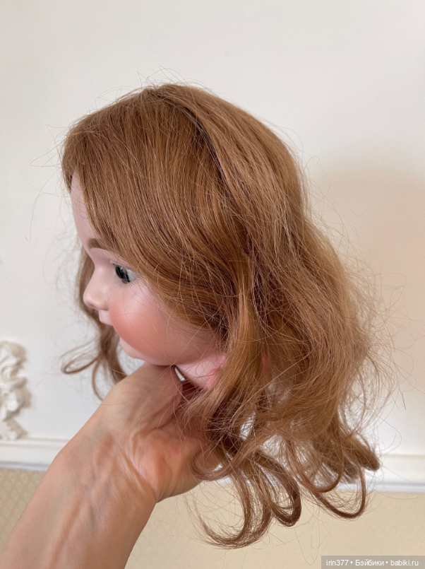 Парик натуральный для антикварной или любой другой куклы (фото 4)