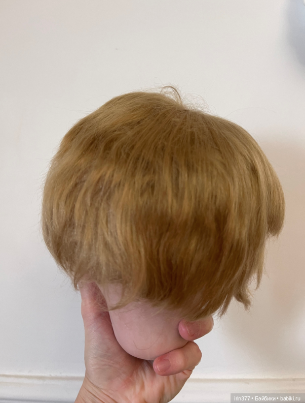 Парик натуральный мохер — Другое для антикварных кукол (фото 5)