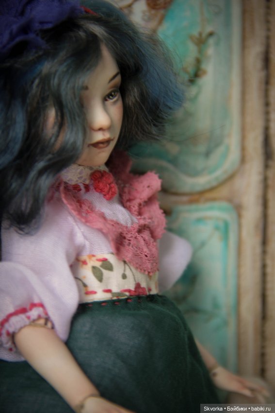 Алиса 2.0. Фарфоровая шарнирная кукла (фото 3)