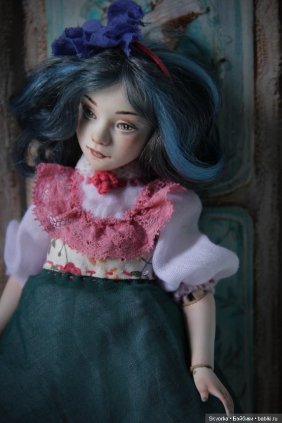 Алиса 2.0. Фарфоровая шарнирная кукла (фото 6)