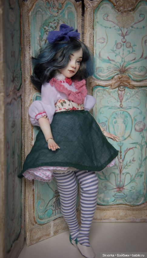 Алиса 2.0. Фарфоровая шарнирная кукла (фото 2)