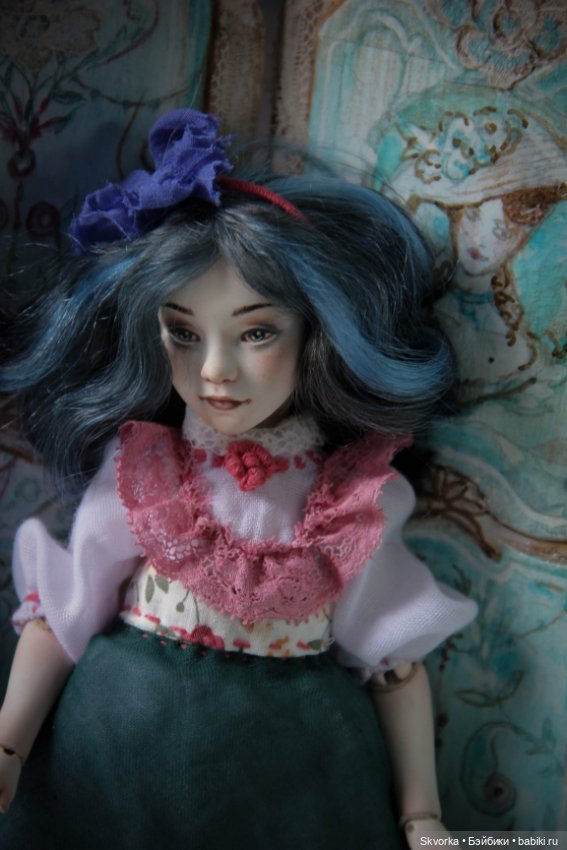 Алиса 2.0. Фарфоровая шарнирная кукла (фото 8)