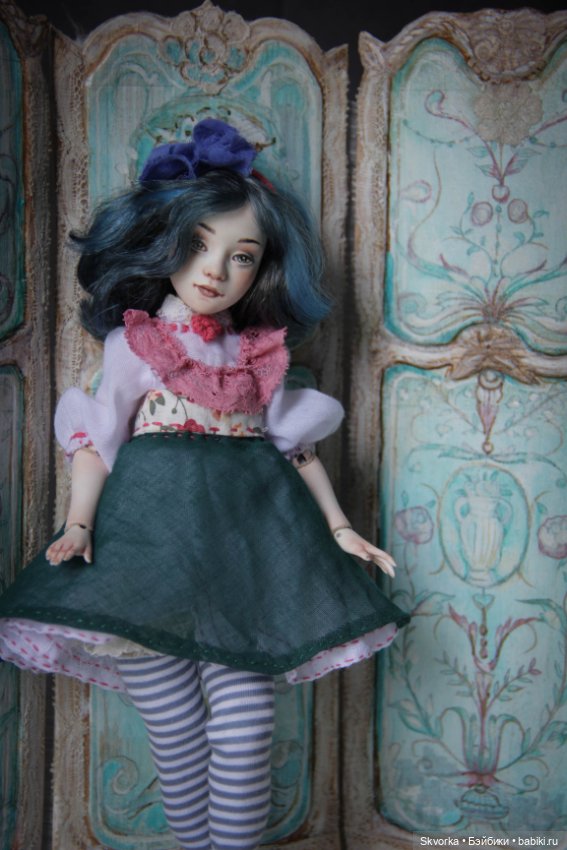 Алиса 2.0. Фарфоровая шарнирная кукла (фото 7)