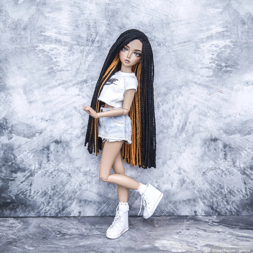 Парики для кукол Минифи Minifee, JiD Iplehouse и других MSD (ОГ 17см) размер 6-7