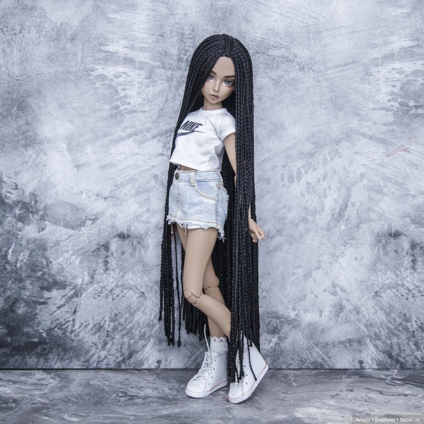 Парики для кукол Минифи Minifee, JiD Iplehouse и других MSD (ОГ 17см) размер 6-7 (фото 3)