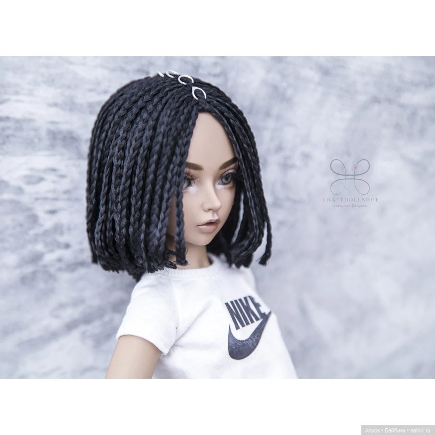 Парики для кукол Минифи Minifee, JiD Iplehouse и других MSD (ОГ 17см) размер 6-7