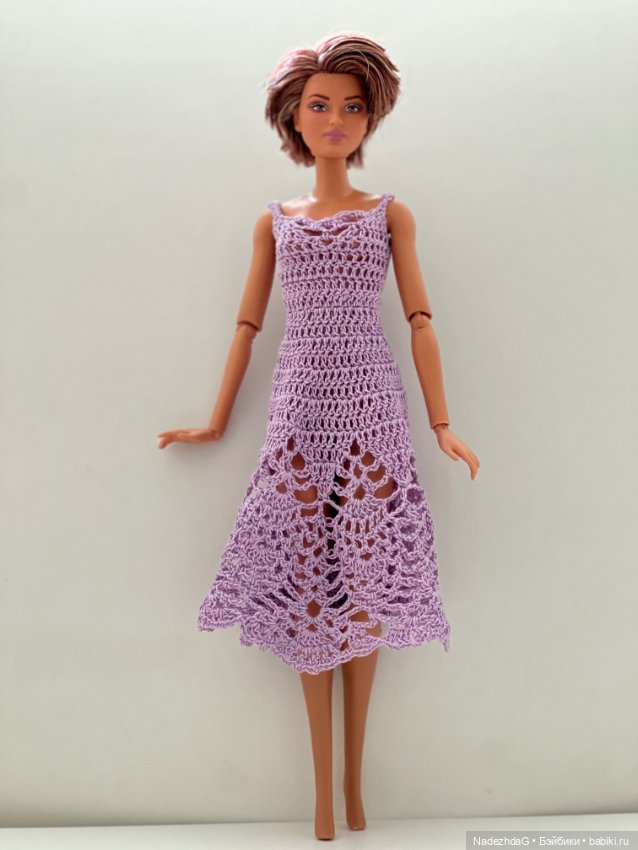 Платье для Барби вязаное — Одежда для кукол