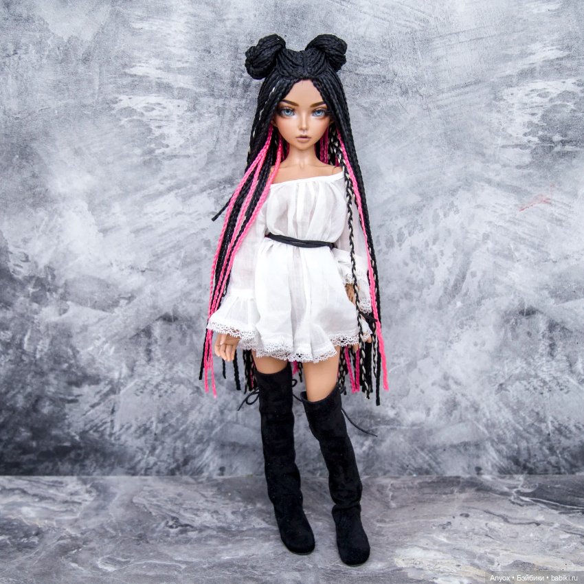 Парики для кукол Минифи Minifee, JiD Iplehouse и других MSD (ОГ 17см) размер 6-7 (фото 10)