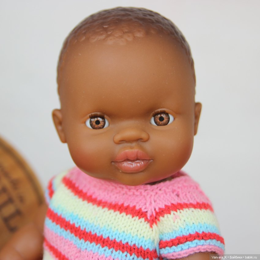 Paola Reina кукла - пупс Горди , девочка - мулатка, 34 см (фото 2)
