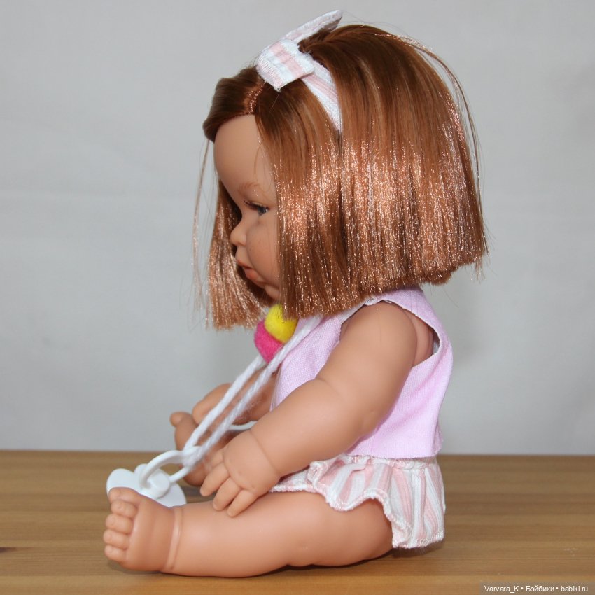 Кукла пупс Preppy&Endisa Baby, рыжая, "мороженое" розовое, 28 см (фото 5)