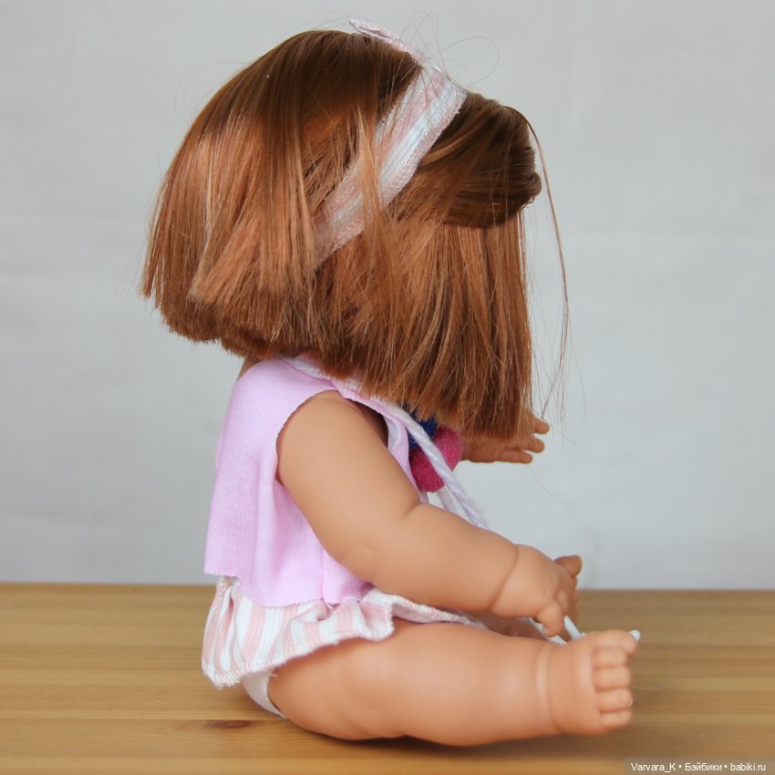 Кукла пупс Preppy&Endisa Baby, рыжая, "мороженое" розовое, 28 см (фото 9)