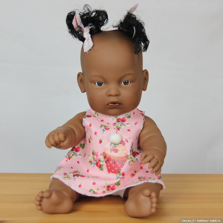 Preppy&Endisa Baby кукла пупс "Мороженое", мулатка. 28 см (фото 3)