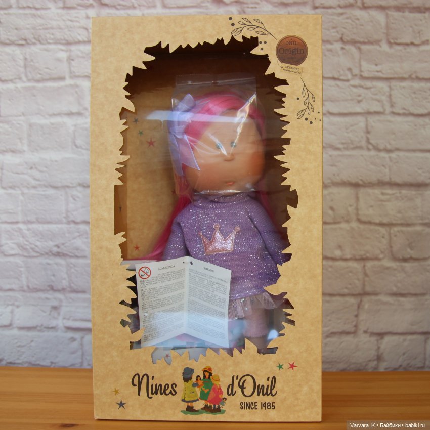 Nines D Onil кукла Mia Мия с ярко-розовыми волосами, 30 см, № 1