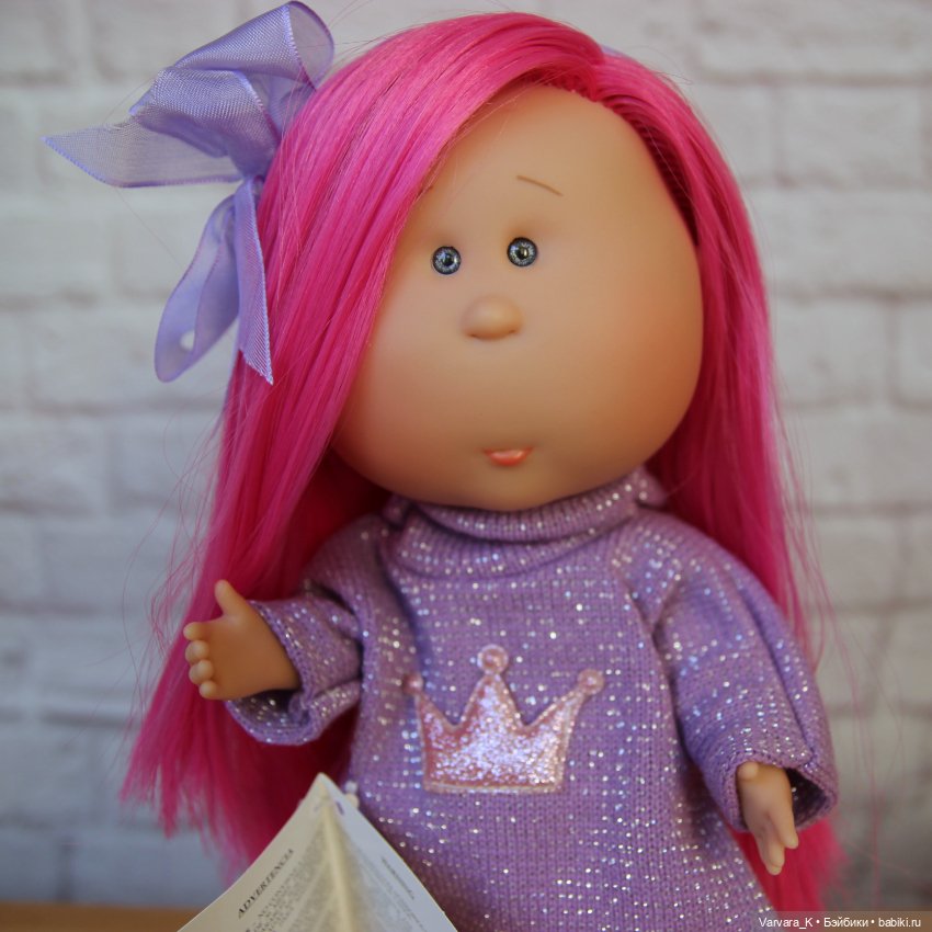 Nines D Onil кукла Mia Мия с ярко-розовыми волосами, 30 см, № 1 (фото 3)