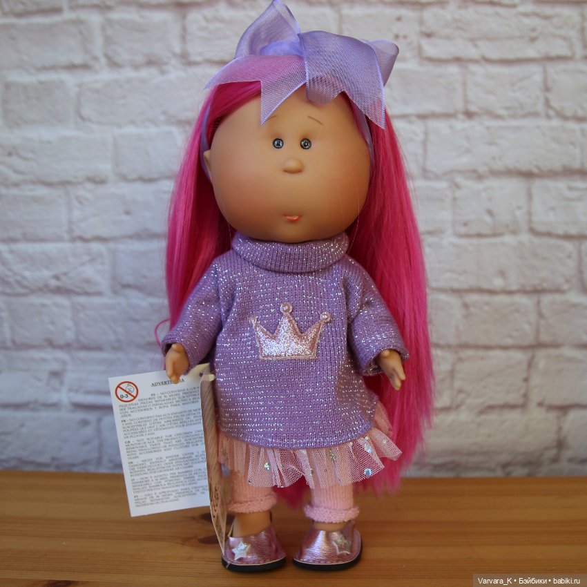 Nines D Onil кукла Mia Мия с ярко-розовыми волосами, 30 см, № 2