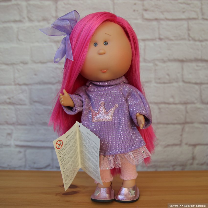 Nines D Onil кукла Mia Мия с ярко-розовыми волосами, 30 см, № 1 (фото 2)