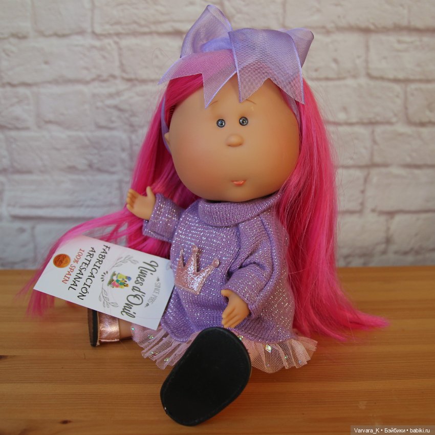 Nines D Onil кукла Mia Мия с ярко-розовыми волосами, 30 см, № 2 (фото 6)