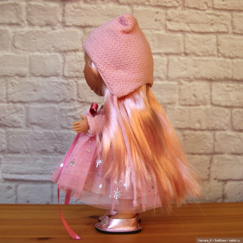 Nines D Onil кукла Mia Мия Speсial прямые розовые волосы, 30 см (фото 4)