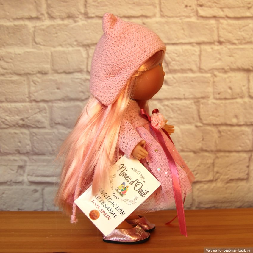 Nines D Onil кукла Mia Мия Speсial прямые розовые волосы, 30 см (фото 6)