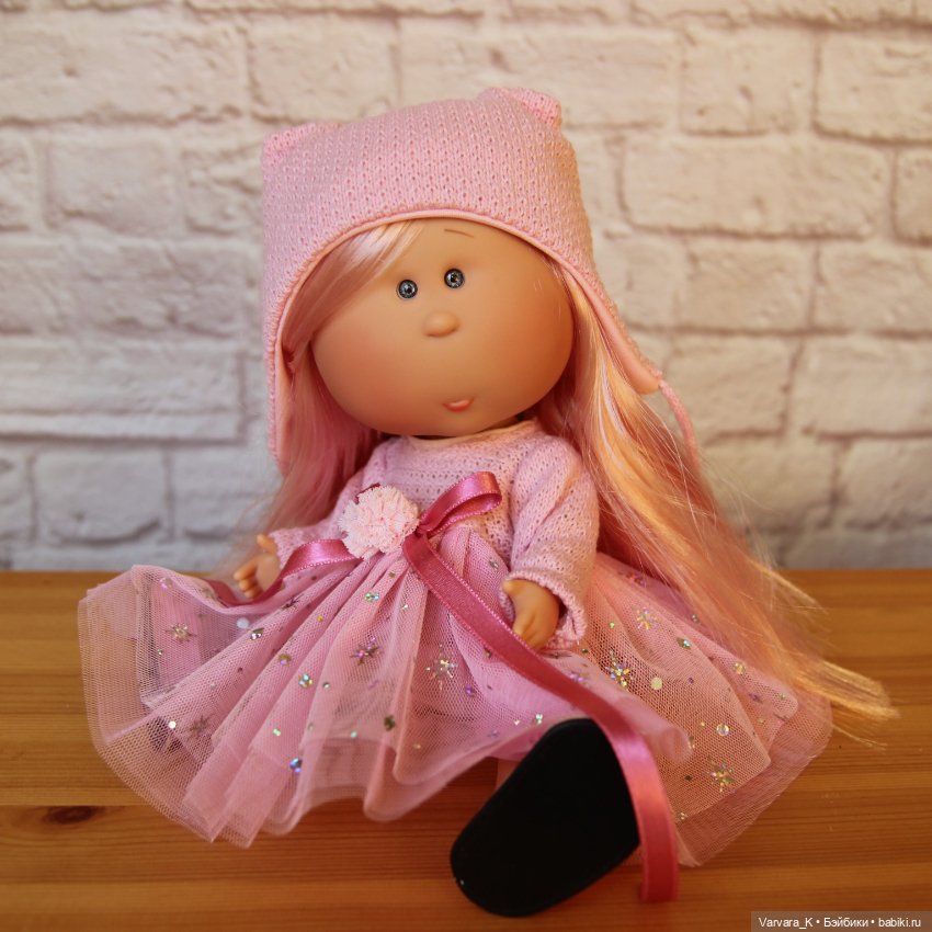 Nines D Onil кукла Mia Мия Speсial прямые розовые волосы, 30 см (фото 7)