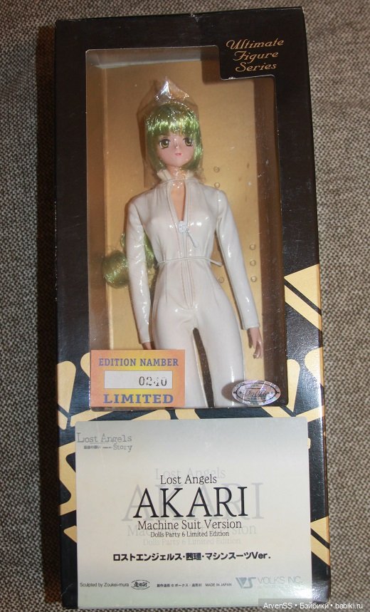 Винтажная шарнирная девушка Volks 1/6 Akari Mashine Suit Version из серии Lost Angels Story