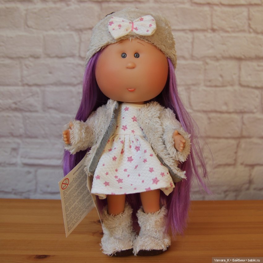 Nines D Onil Mia Мия с сиреневыми волосами, 30 см (фото 2)