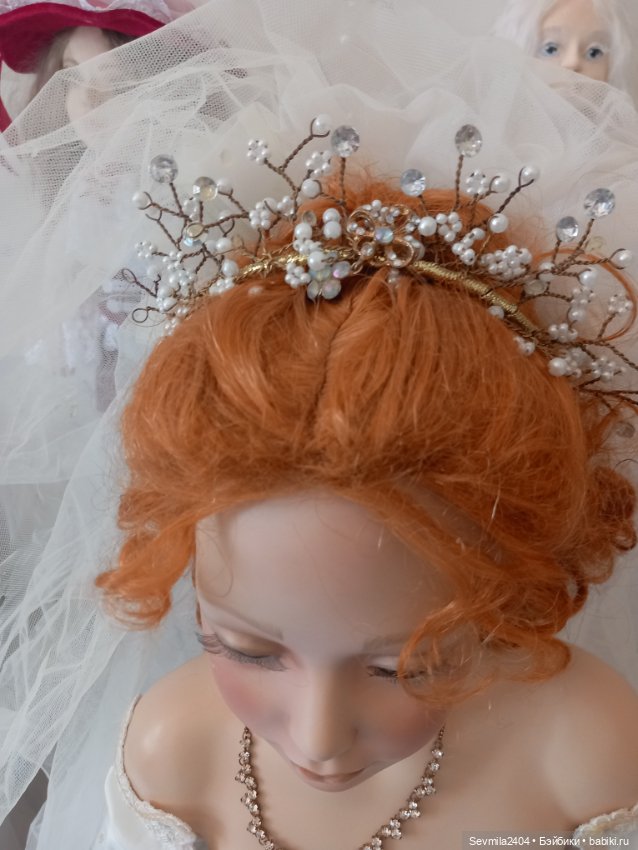 Трепетная невеста — Фарфоровые куклы (фото 4)