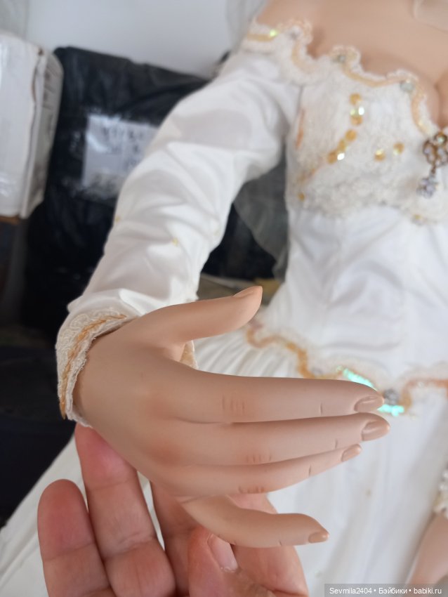 Трепетная невеста — Фарфоровые куклы (фото 7)