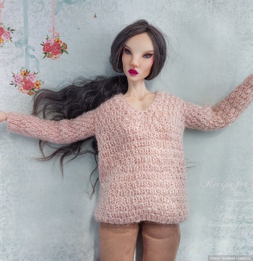 Объёмный пуловер — Одежда для BJD (фото 6)