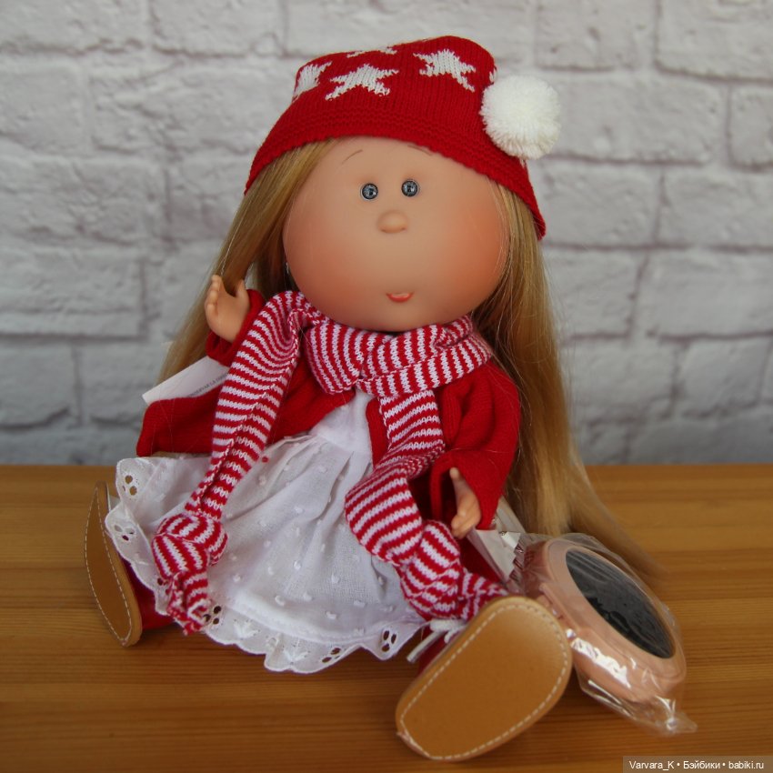 Nines D Onil кукла Mia Мия Speсial , красно-белый наряд, 30 см (фото 8)
