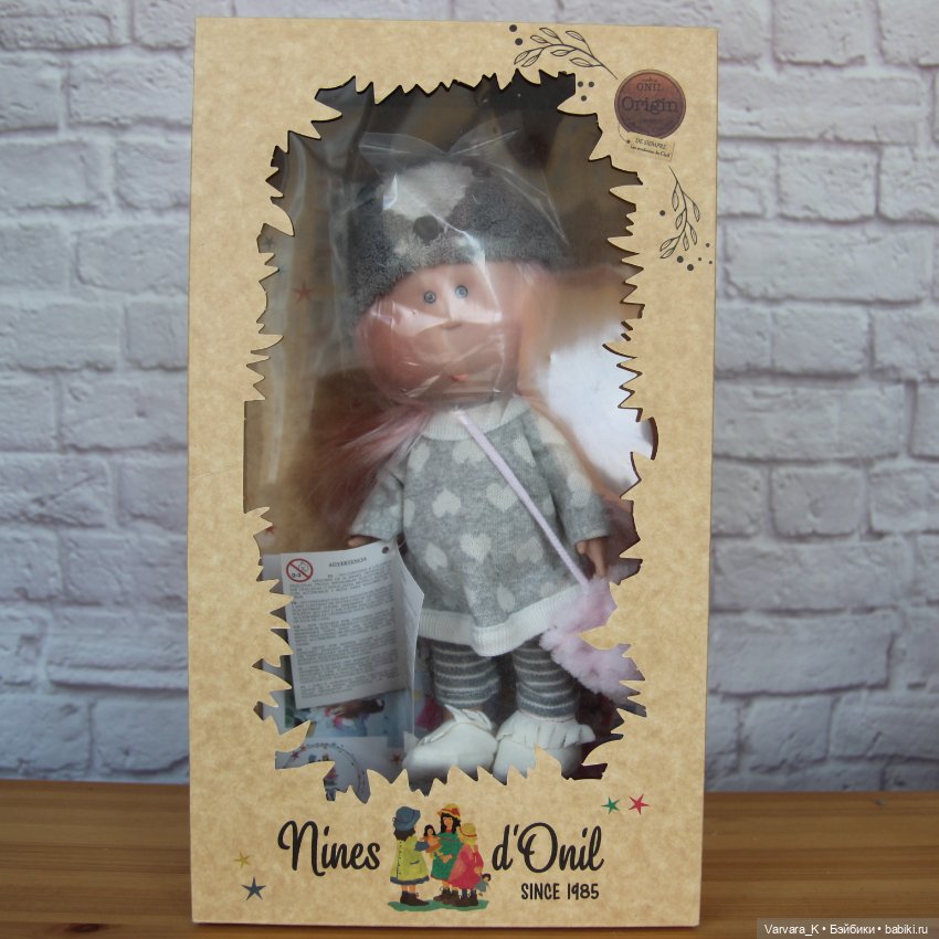 Nines D Onil Mia Мия с розовыми волосами "хаски" , 30 см, № 1