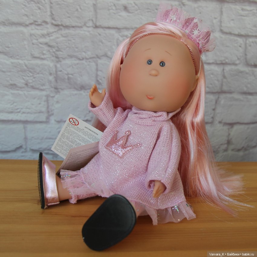 Nines D Onil Mia Мия "Принцесса" с розовыми волосами, 30 см (фото 8)