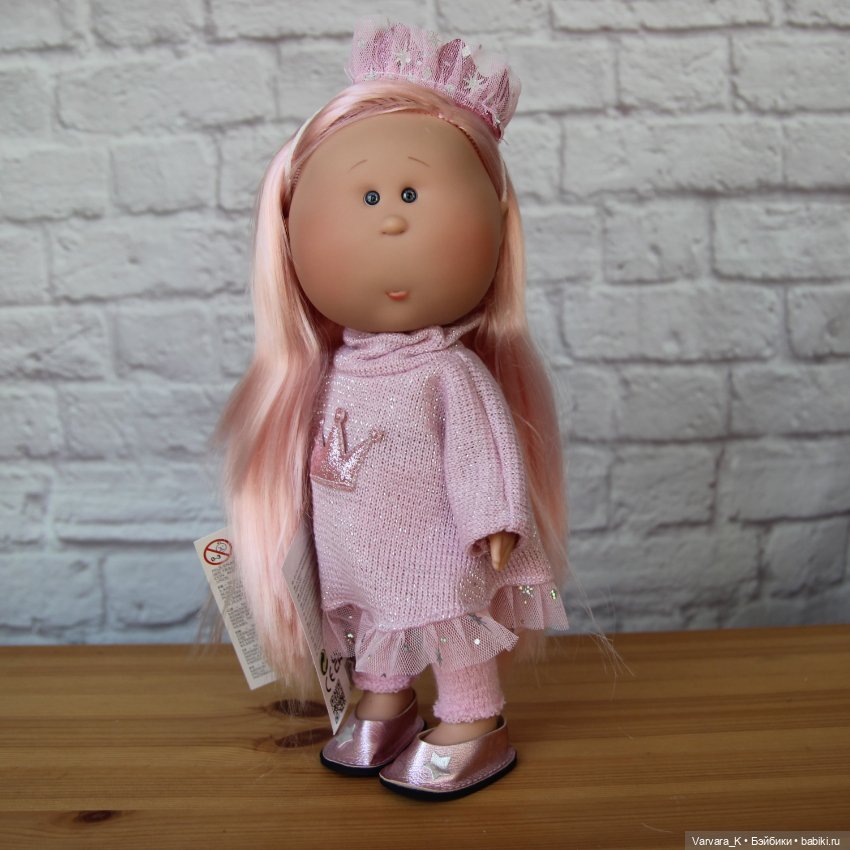 Nines D Onil Mia Мия "Принцесса" с розовыми волосами, 30 см (фото 2)