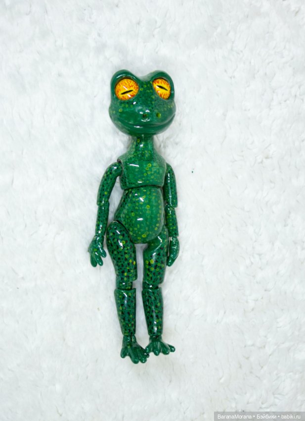 Шарнирная Кукла Лягуша Настюша OOAK (фото 7)