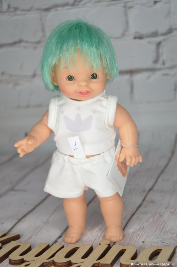 Паолитас, кукла пупс Леонисио с мятными волосами #1 (фото 4)