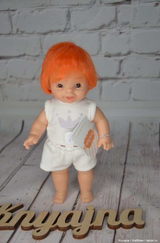 Паолитас, кукла пупс Леонсио с рыжими волосами #1