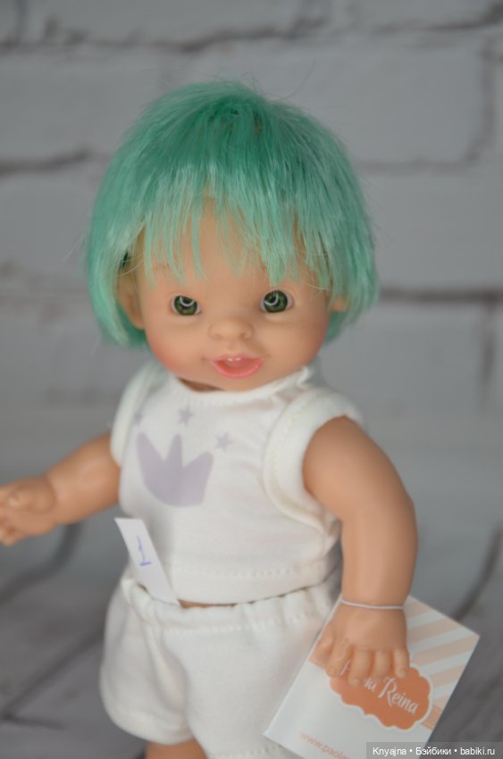 Паолитас, кукла пупс Леонисио с мятными волосами #1 (фото 2)