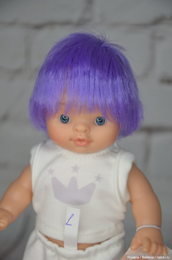 Паолитас, кукла пупс Дима с фиолетовыми волосами #1 (фото 4)