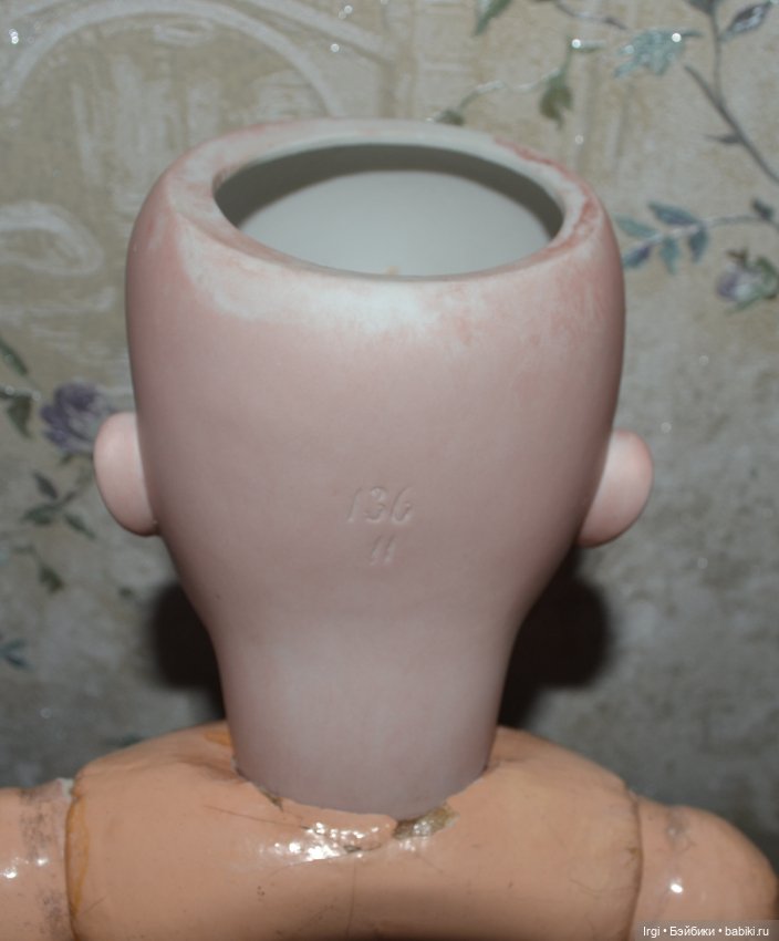 Антикварная кукла Hertel&Schwab молд 136/11, 60 см.Германия (фото 10)